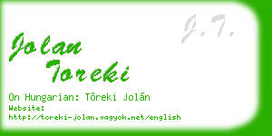jolan toreki business card