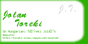 jolan toreki business card